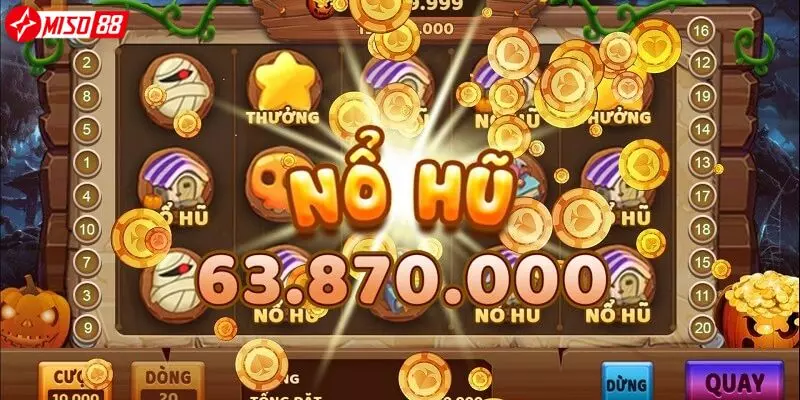 Nổ hũ luôn được yêu thích với jackpot lớn ở Miso88